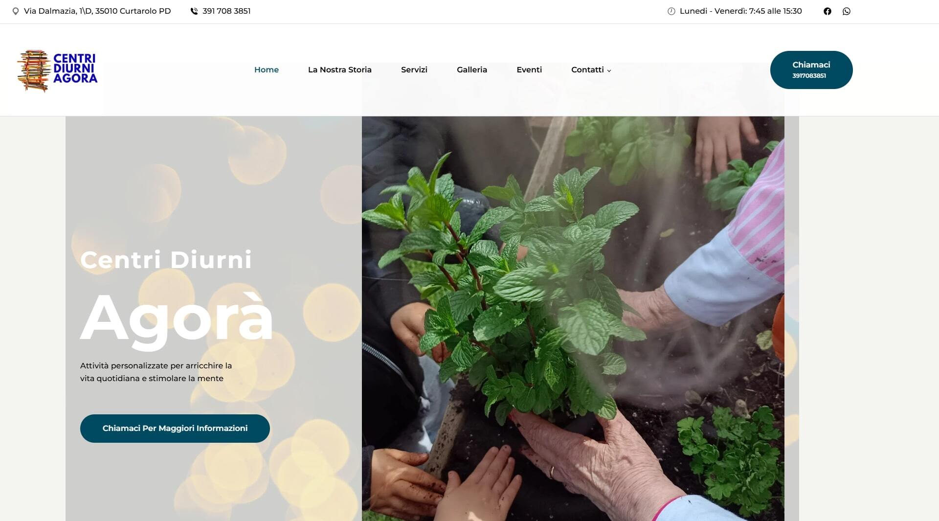 Anteprima del sito Centri Diurni Agorà